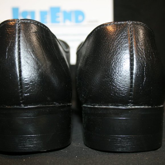 Barclay Black Loafer Dress Shoes with Buckle Used - Picture 15 of 16
